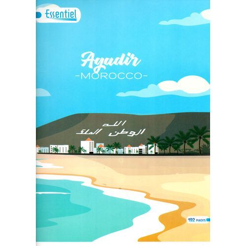 Cahier ESSENTIEL 192p piqué Maxi Format 60g Grand Carreaux - 3