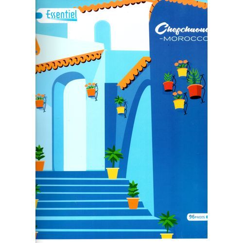 Cahier Essentiel 96p piqué 24x32 60g Grand Carreaux - 3