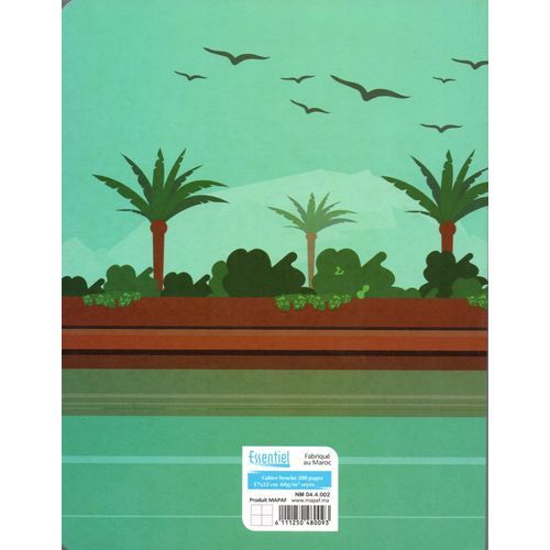 Cahier ESSENTIEL 288p A5 Format 60g Grand Carreaux - 2