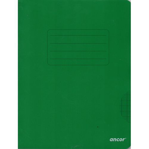 Cahier ancor 96p piqué A5 90g Grand Carreaux- vert
