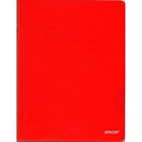 Cahier ancor 96p piqué A5 90g Grand Carreaux - rouge