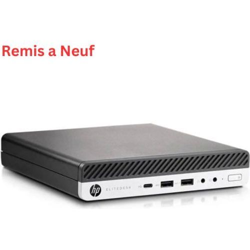 Hp Elitedesk 800 G3 Mini PC i5 6ème - 8Go DDR4 - 256Go SSD - Reconditionné - 3