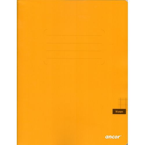 Cahier ancor 96p piqué A5 90g Grand Carreaux-jaune