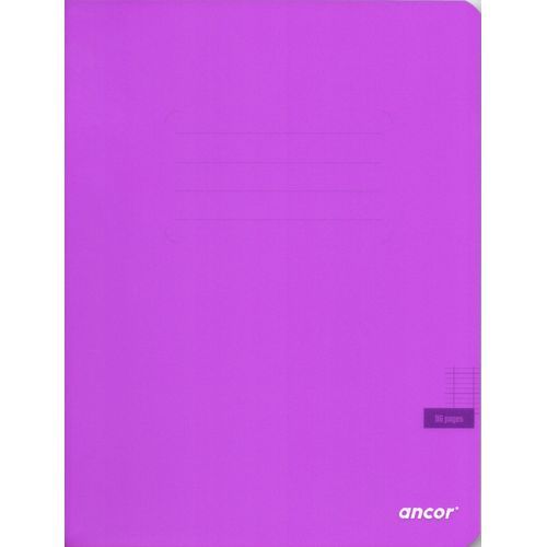 Cahier ancor 96p piqué A5 90g Grand Carreaux-mauve