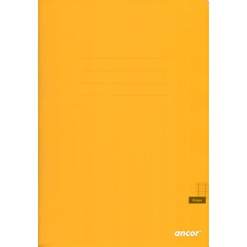 Cahier ancor 96p piqué Grand Format 90g Grand Carreaux - Jaune - 3