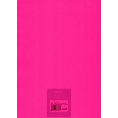 Cahier ancor 96p piqué Grand Format 90g Grand Carreaux - Rose - 2