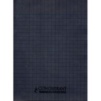 Cahier CONQUERANT 96p piqué A5 90g Grand Carreaux-Noir