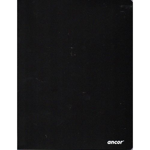 Cahier ancor 96p piqué A5 90g Grand Carreaux-noir - 2