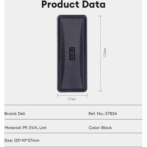 Brosse tableau magnétique Deli 7834 -12 pcs - 3