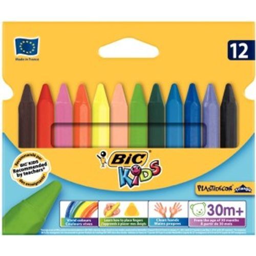 BIC Kids PLASTIDECOR Triangle 12 couleurs