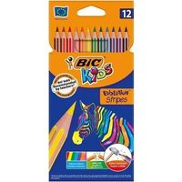BIC Kids EVOLUTION Stripes 12 couleurs long