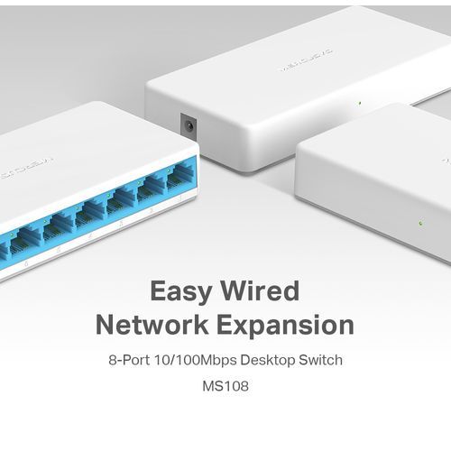 Switch Mercusys 8 Ports 10/100 Mbps - 3