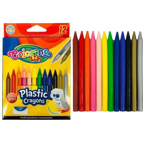 Colorino kids plastique 12couleurs + gomme - 2