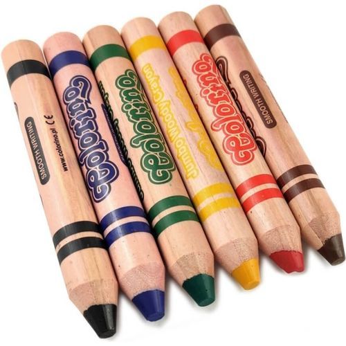 Colorino kids Jumbo Woody 6couleurs+ taille crayons