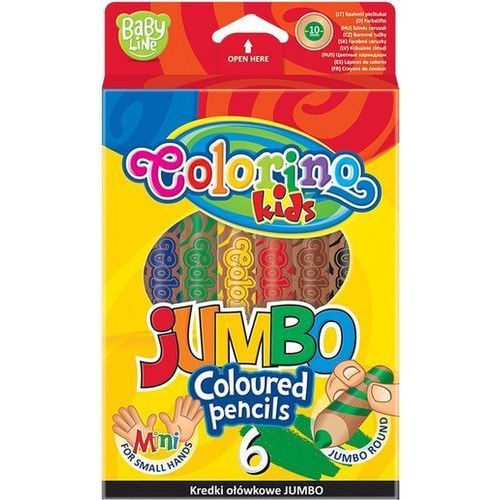 Colorino kids Jumbo Woody 6couleurs+ taille crayons - 3