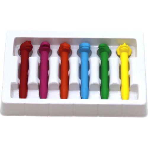 Crayons de couleur en cire se forme de Dinosaur-rose - 2