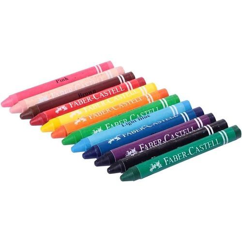 Crayons de Couleurs en Cire Faber-Castell – 12 Couleurs - 3