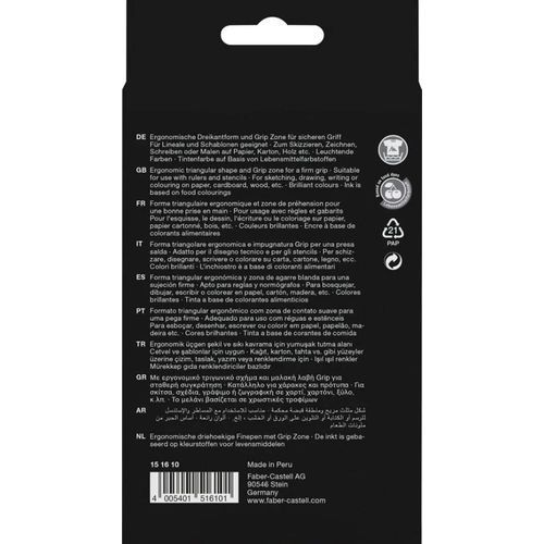 Stylos Feutre Faber-Castell Grip Finepen 0.4 mm - 3