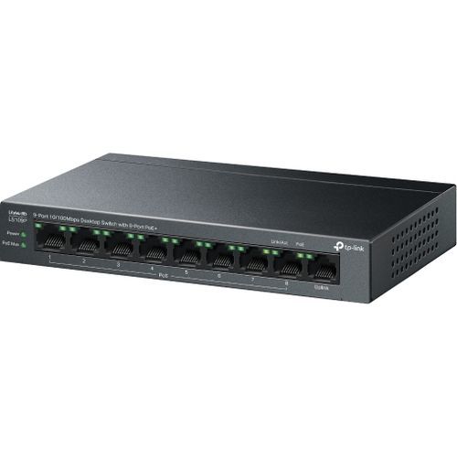 TP-Link 9-Port 10/100Mbps Desktop PoE+ Switch LiteWave LS109P - 2