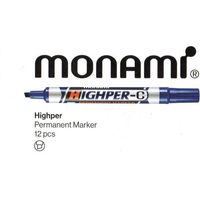 Marqueur permanent MONAMI HIGHPER-C BLEU pack 12 pcs
