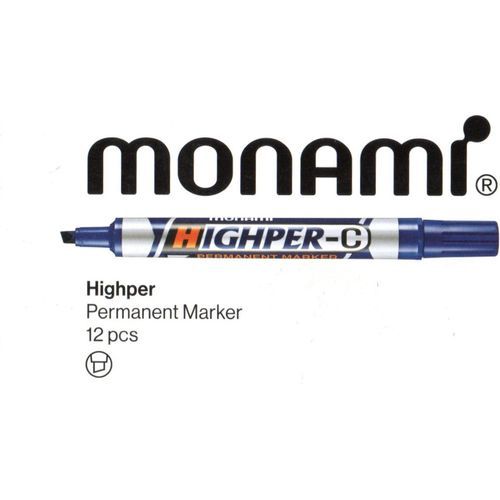 Marqueur permanent MONAMI HIGHPER-C BLEU pack 12 pcs - 3