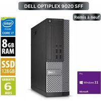 DELL Optiplex 9020 i7 4ème 8Go RAM 128Go SSD Remis à neuf