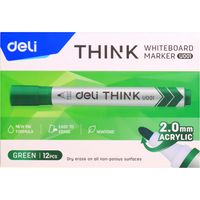 Marqueur DELI THINK U001 Vert - PACK DE 12