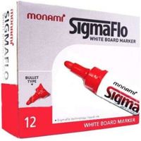 Marqueur MONAMI Sigmaflo Rouge - PACK DE 12