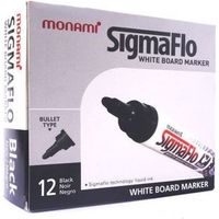 Marqueur MONAMI Sigmaflo  Noir - 12pcs