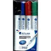 Marqueur ATLAS MW100 pochette de 4 couleurs