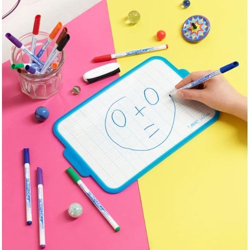 Marqueur BIC Velleda pointe fine - Couleurs Assorties, Pochette de 5 - 3