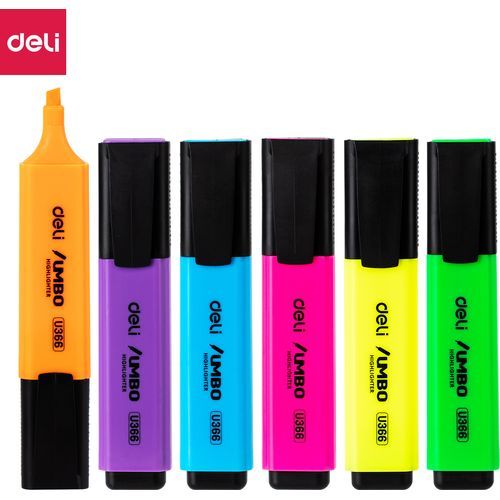 Surligneurs DELI Fluorescent Pochette 6 PCS U366  - 2