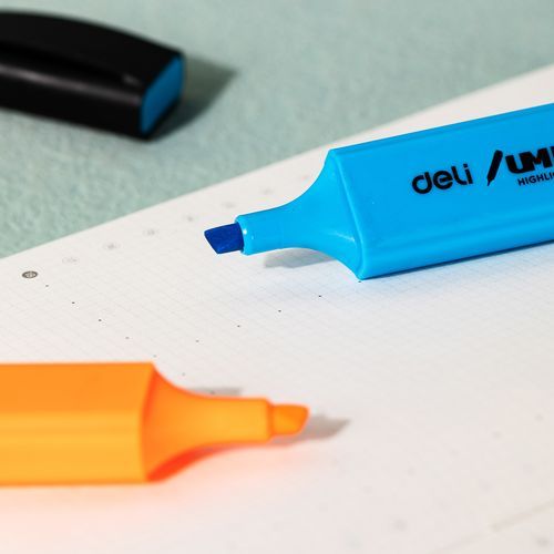 Surligneurs DELI Fluorescent Pochette 6 PCS U366  - 3
