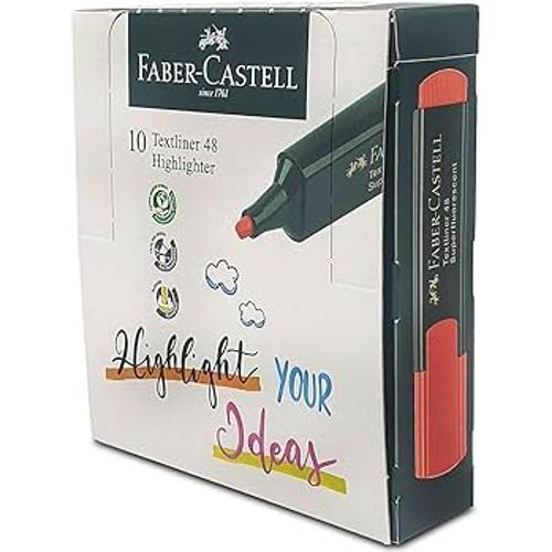 Surligneurs Faber-Castell fluorescents Textliner 48 Orange Pack de 10 - 2