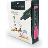 Surligneurs Faber-Castell fluorescents Textliner 48 ROSE Pack de 10