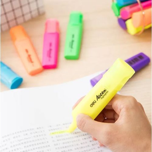 Surligneurs DELI Highlighter S621 pack de 10 Jaune - 3
