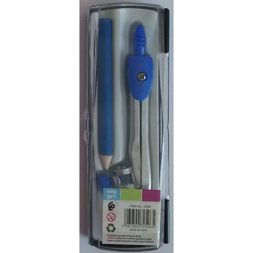 Compas Kinggift avec crayon - Bleu - 2