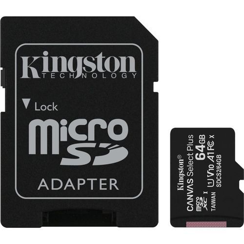 Carte mémoire Kingston Canvas Select Plus 64 Go MicroSDXC UHS-I Classe 10 - 2