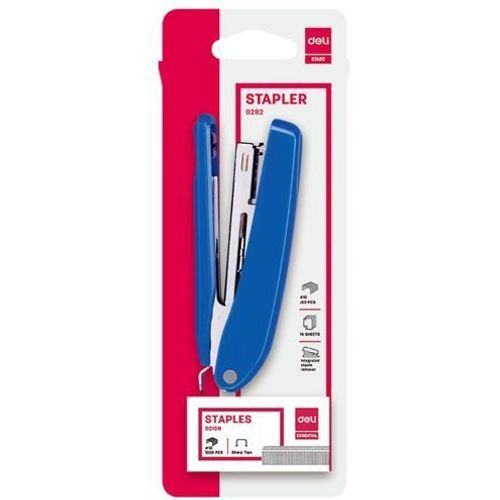 Agrafeuse Deli Stapler 0282 - bleue
