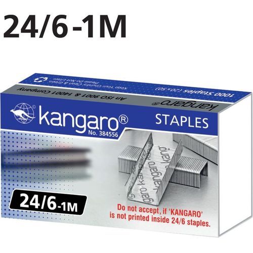 Boite Agrafes 24/6 Kangaro 1000 Staples - 2