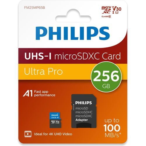 Carte mémoire Philips Ultra Pro 256 Go MicroSDXC UHS-I Classe 10