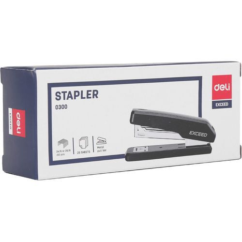 Agrafeuse Deli Stapler 0300 - Noir