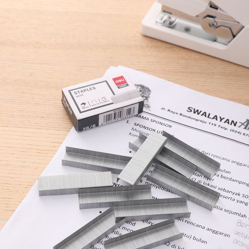 Agrafes Staples deli 0012S 26/6 - 2