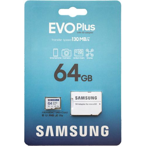 Carte mémoire Samsung EVO Plus 64 Go MicroSDXC UHS-I Classe 10 - 2