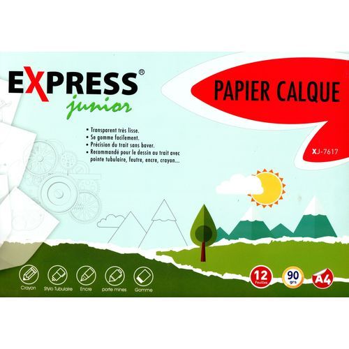 Papier calque EXPRESS 12 feuilles