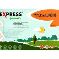 Papier Millimétré Express junior XJ-7587 12 feuilles 90g