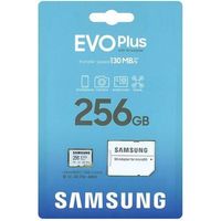 Carte mémoire Samsung EVO Plus 256 Go MicroSDXC UHS-I Classe 10