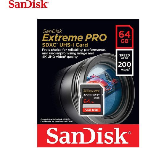 Carte mémoire SanDisk Extreme PRO 64 Go SDXC UHS-I