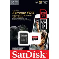 Sandisk Extreme Pro microSDXC 128Go 200MB/s pour Camera GoPro 4K UHD SD Card Hight Speed 128GB
