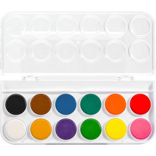 Deli Color Emotion peinture à eau 12 couleurs + pinceau - 3